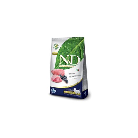 Adult Farmina mini lamb and blueberry dog food