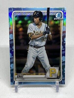 Oneil Cruz 2020 Bowman Chrome RC Sky Blue Refractor SP BD 65 Pirates