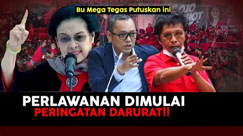 PERINGATAN KERAS PDIP MULAI MELAWAN BU MEGA BERI KEPUTUSAN MENGEJUTKAN