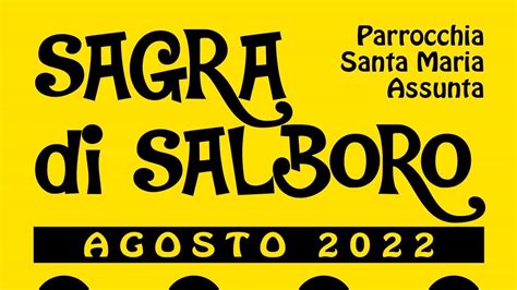 Sagra Dell Assunta A Salboro Dal Al Agosto