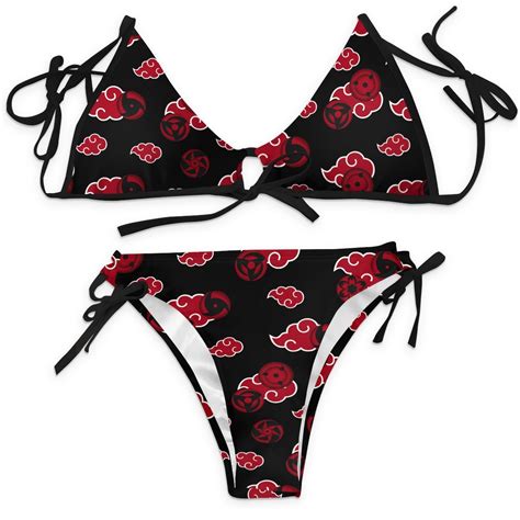 Naruto Swimsuits Akatsuki Sharingan Bikini Swimsuit FDM3107 Anime