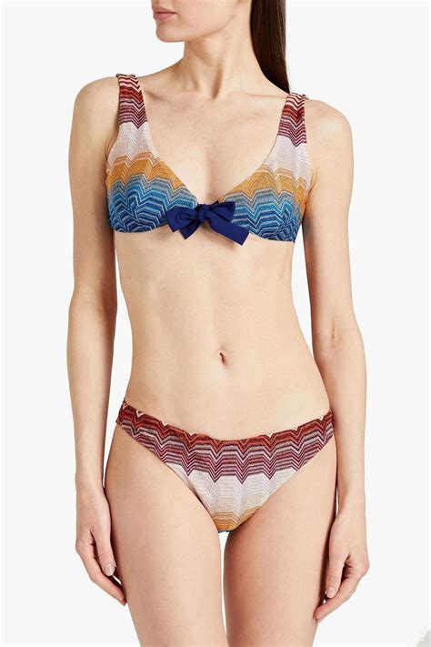 MISSONI MARE Mare Crochet Knit Triangle Bikini THE OUTNET