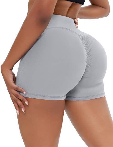 Ewedoos Workout Shorts Womens High Waist Tummy Control Booty Shorts Butt Lift Gym Shorts Tiktok