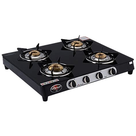 Buy Surya Flame 4 Burner Glaze MS Cook Top Gas Stove Manual Ignition