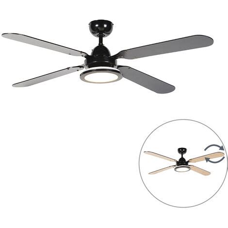 Ceiling Fan Black with Remote Control - Fanattic