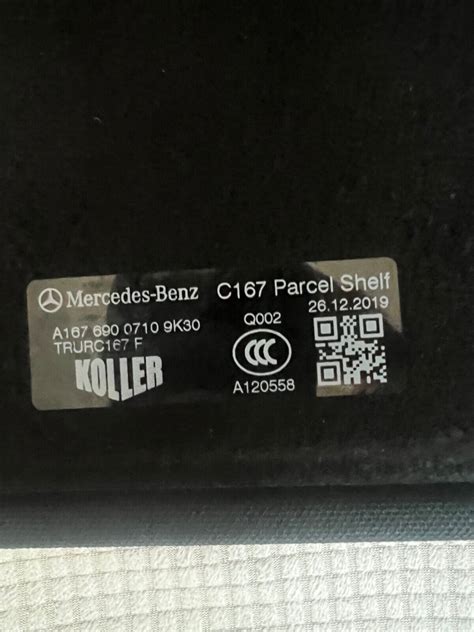 CUBIERTA DE CARGA MALETERO MERCEDES BENZ CLASE GLC 2022 ESTANTE TRASERO