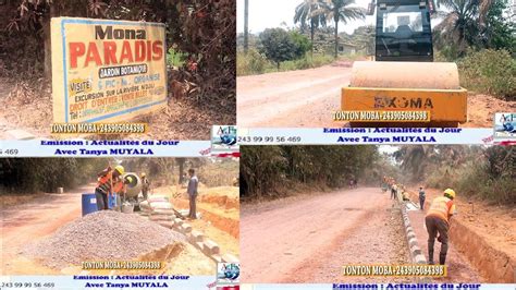 Construction Route Ndjili Brasserie Vers Kasangulu Youtube