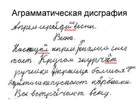 Нарушение письменной речи - online presentation