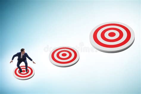 Concept Of Setting And Achieving Business Objectives Stock Image
