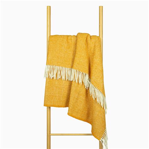 Pleds ZELANDIA 80-3102-MUSTARD 140x200 cm | Nostra.lv