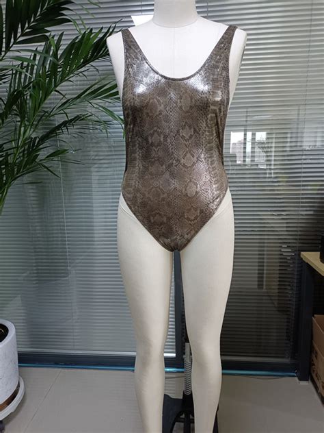 Popular Snakeskin Print Swimwear One Piece Swimsuit Sexy Women Bikini Popular Bikini And