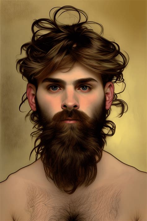 Graphique numérique d un superbe homme gay barbu de ans hyperdétaillé et hyperréaliste à la
