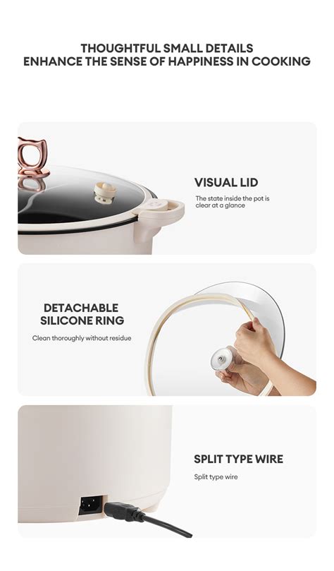 Malay PlugMODONG L L Yuanyang Hot Pot Large Capacity Steamboat Household Hotpot Electric