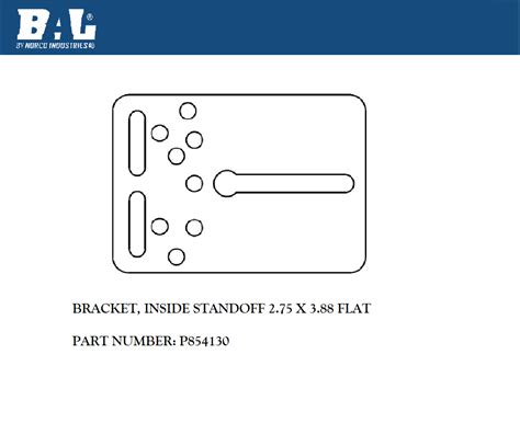 P Bracket Inside Standoff X Flat Bal Rv Products