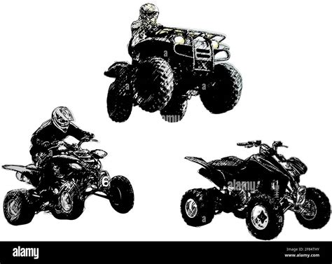 Quad Bike Poster Background Stock Vector Image And Art Alamy