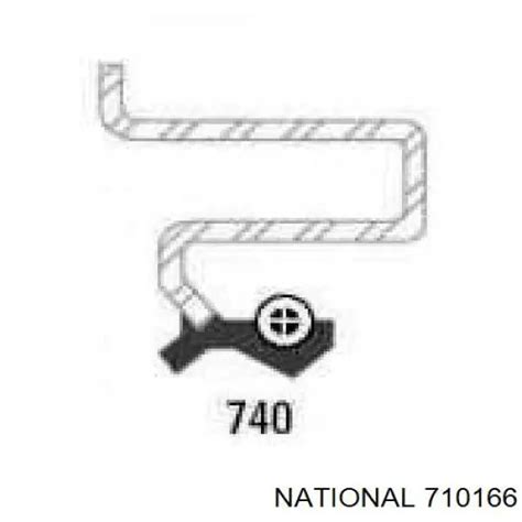 710166 TIMKEN anillo retén de semieje eje trasero