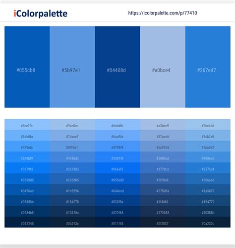 2 Latest Color Schemes with Dark Blue And Light Blue Color tone ...