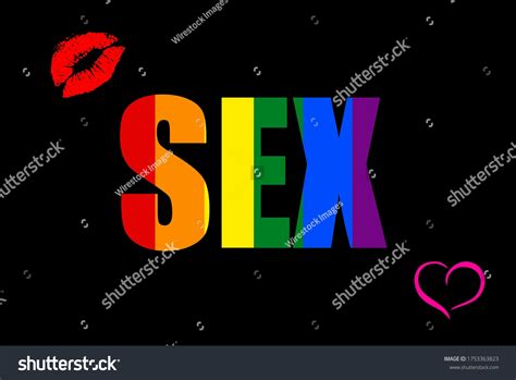 Illustration Word Sex Rainbow Colors Isolated Stock Illustration 1753363823 Shutterstock