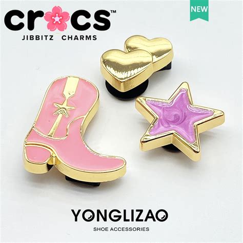 Jibbitz Crocs Charms หัวเข็มขัดโลหะ อุปกรณ์เสริมรองเท้า สําหรับเด็ก