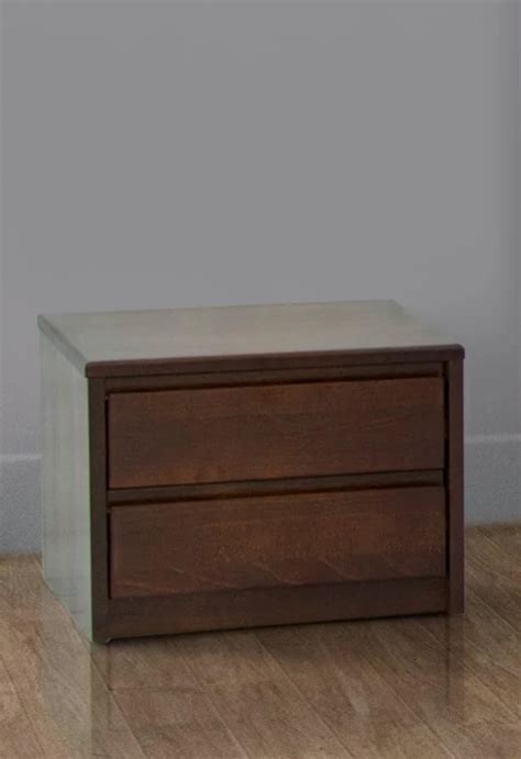 Тумба прикроватная деревянная Техас (орех темный) - Мебель Элит