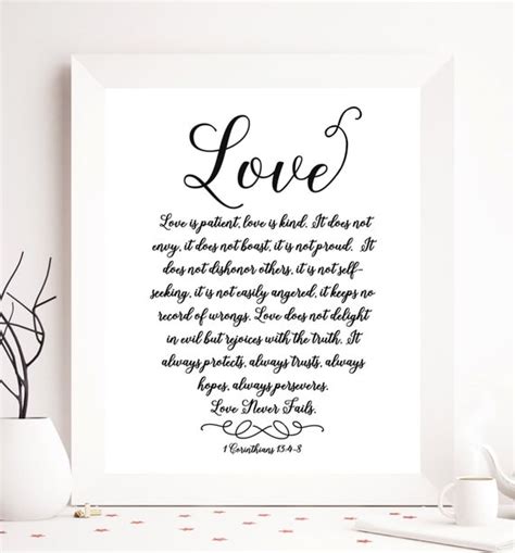 Love Is Patient Love Is Kind Bible Verse Print 1 By Soulprintables