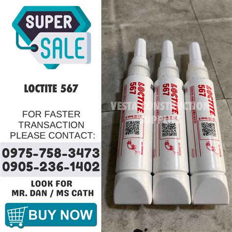 Loctite 567, Commercial & Industrial, Construction Tools & Equipment on ...