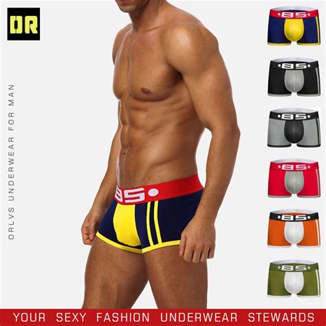 Bs Boxer En Coton Confortable Pour Hommes Ensemble De Culottes Sous V Tements Sexy Gay