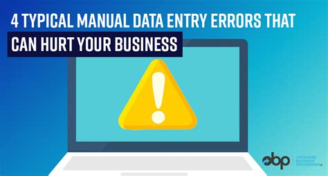 Manual Data Entry Disadvantages