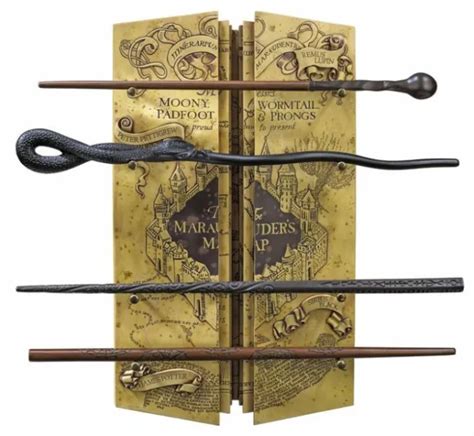 HARRY POTTER MARAUDERS Map 4 Wand Set Hogwarts Wizarding World Peter