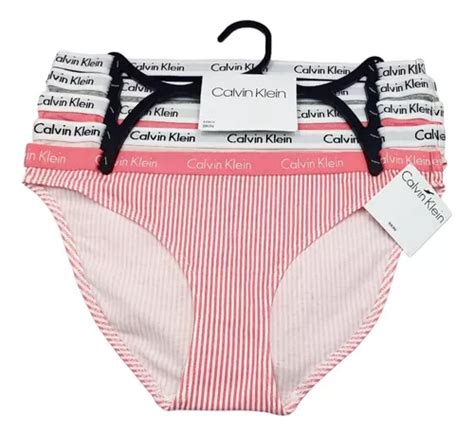 Paquete Calzon Bikini Algodon Calvin Klein Mujer Original Env O Gratis