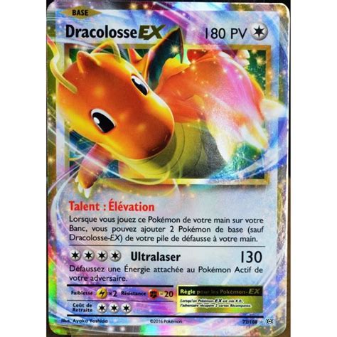 Carte Pokémon 72 108 Dracolosse EX 180 PV XY Evolutions Cdiscount