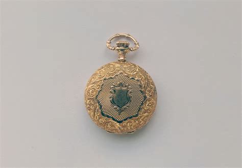 14k Gold Ladies Elgin Hunter Case Pocket Watch Auction