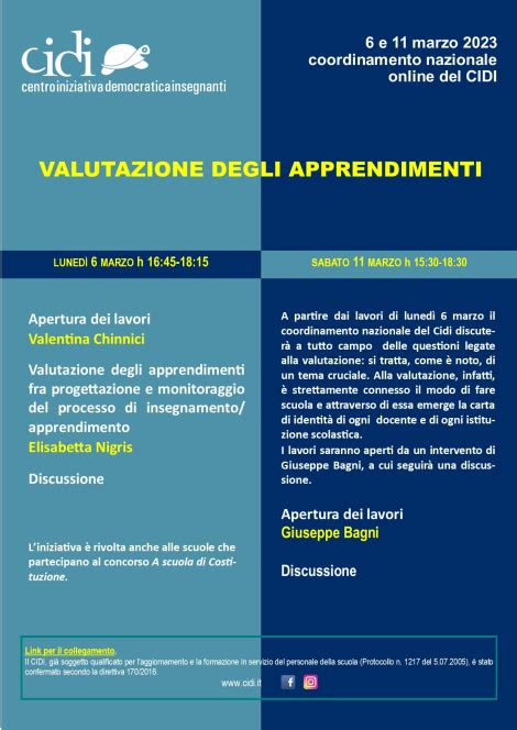 Valutazione Degli Apprendimenti Cidi Centro Di Iniziativa