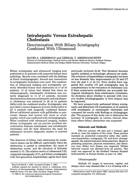 Intrahepatic Vs Extrahepatic Cholestasis Pdf