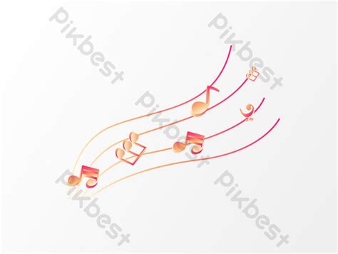 Cartoon Music Notes Vector | AI PNG Images Free Download - Pikbest