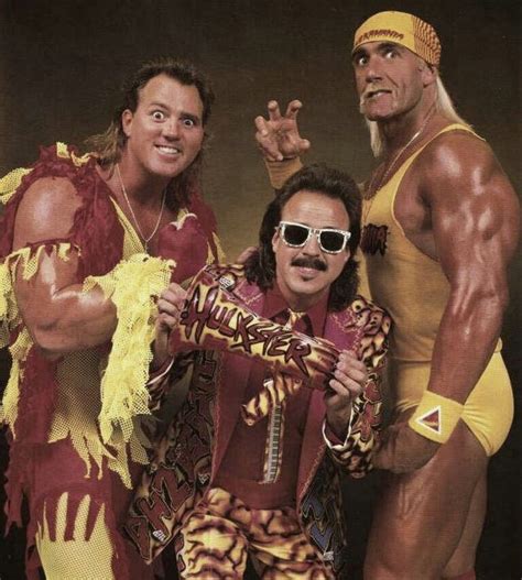 Brutus Beefcake Hulk Hogan & Jimmy Hart | Wrestling superstars, Wwf ...