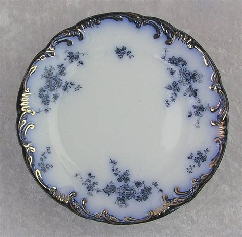 Antique Flow Blue Ridgways China Chiswick England Cereal Soup Bowls