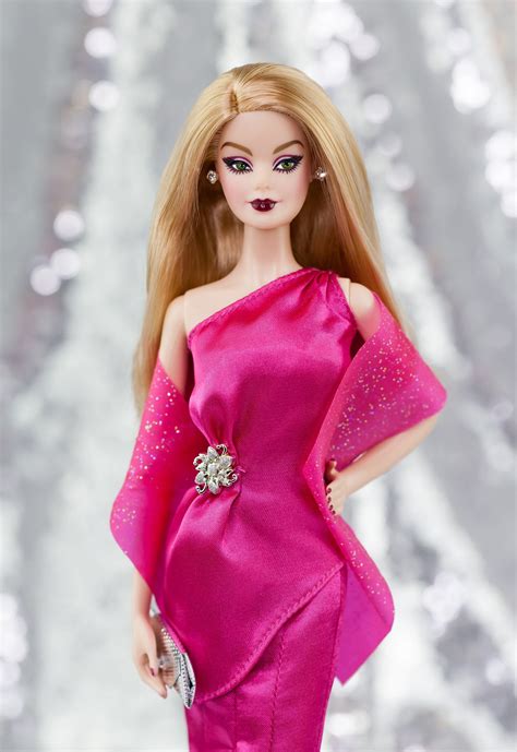 Ooak Mattel Holiday Barbie Blonde Model Muse Custom Repaint Doll Pink Gown Etsy