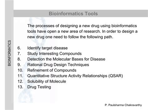 Bioinformatics And Drug Discovery PPT