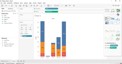 Stacked Bar Chart in Tableau | Stepwise Creation of Stacked Bar Chart