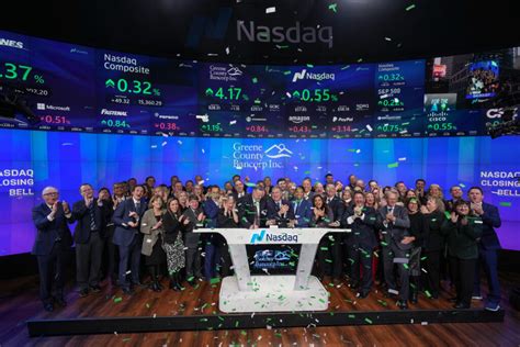 Bank Execs Ring Closing Bell At Nasdaq Celebrating Banks Th