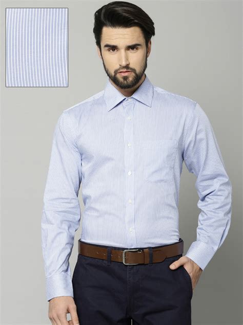 Buy Marks Spencer Men Blue White Regular Fit Striped Casual Shirt