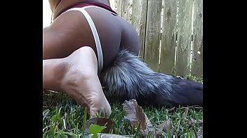 Sissy Furry Boy Fox Tail Twerks Outside XVIDEOS