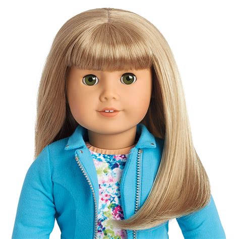 American Girl MYAG Doll Blonde Hair Bangs Green Eyes True Style