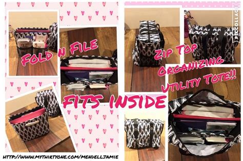 Absolutely Love My Fold N File And Zip Top Organizing Utility Tote From