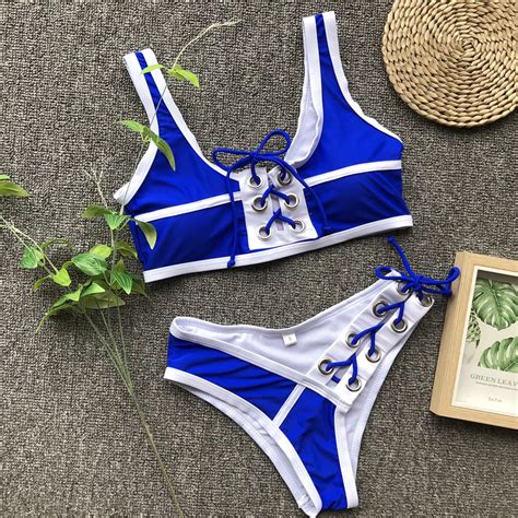 Bikini Sexy Con Remaches Para Mujer De 4 Colores Traje De Ba O Conjunto De Bikini