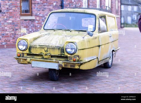 A Classic Historic Reliant Robin 3 Wheel Van The Colour Yellow Used For