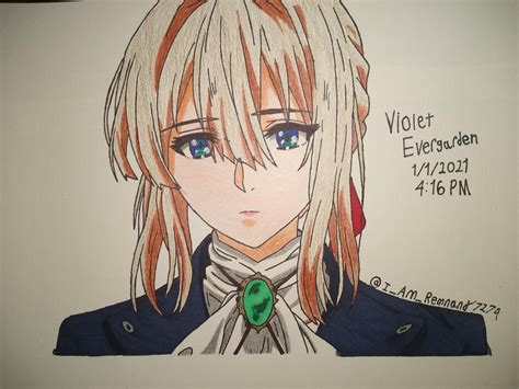 Made this drawing a little while back shortly after I watched Violet