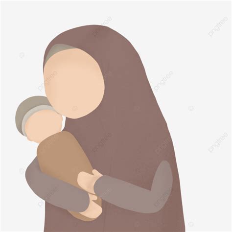 Mom And Baby White Transparent Mom And Baby Mom Baby Muslim Png