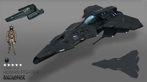 ArtStation - Battlestar Galactica Spaceships, Caroline Gagné Spaceship ...